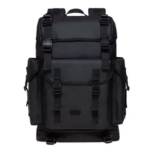 विंटेज बड़े बैग कैनवास स्कूल रूकसाक आउटडोर लंबी पैदल यात्रा बैग पैक यात्रा लैपटॉप बैग, 23L