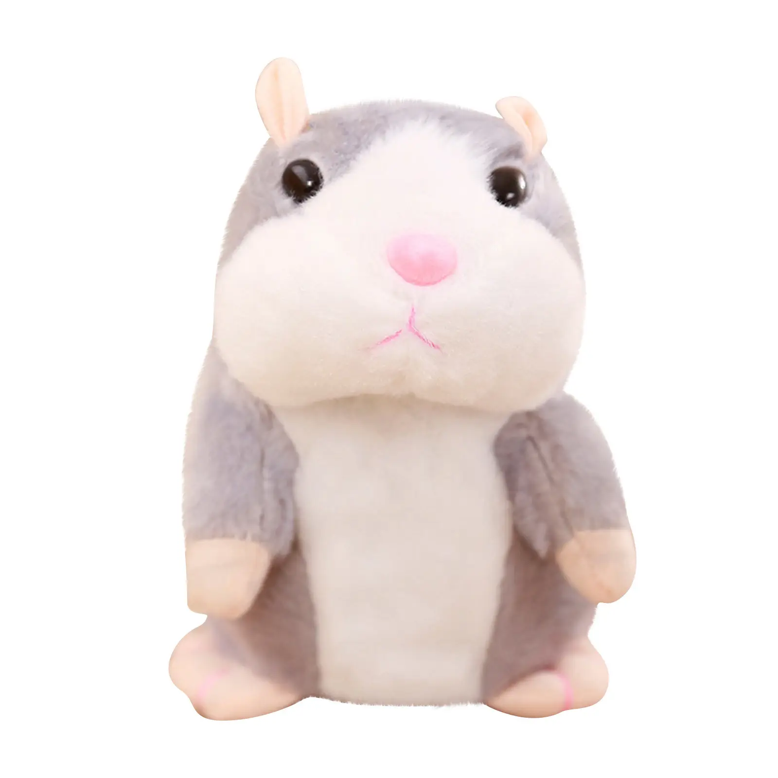 Kids Talking Hamster Mouse Pet Toy Plush Hot Cute Speak Talking Sound Record Hamster Educational Toy for Children Gifts 15 cm