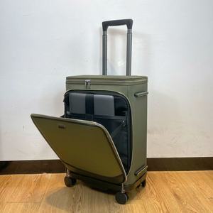 Ensemble <span class=keywords><strong>de</strong></span> bagages GEMULIN Business <span class=keywords><strong>2</strong></span> pièces, valise <span class=keywords><strong>de</strong></span> voyage moderne unisexe <span class=keywords><strong>de</strong></span> haute qualité, valise à roulettes, grande valise noire avec serrures TSA - Product Image 3