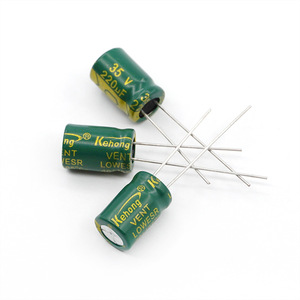 Aluminum Electrolytic Capacitor 10x20mm 35V 220uf/100uf Through Hole For Electrical Appliances REACH Certified - Product Image 2