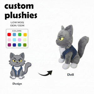 Fabricante de Peluches Personalizados, Peluche de Gato con Camiseta Verde, Regalos para Hospitales Veterinarios, Peluches Personalizados de Personajes Solares de 5 Estrellas - Product Image 5