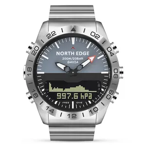 NORTH EDGE Smart Depth Diving Watch Dual Display Motion Pedometer High Pressure Waterproof Fashion Smart Watch