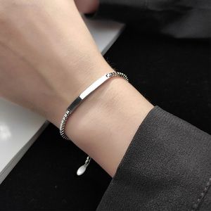 Zhongzhe 공장 빈 새겨진 상자 체인 커플 팔찌 DIY 개인화 된 로고 여자 친구 선물 커플을위한 패션 팔찌 - Product Image 3