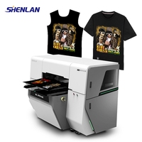 Shenlan 95% pencetak tekstil DTG 9 warna A3 restorasi warna untuk kaus