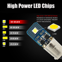 Ampoules LED CANBUS de haute qualité BA9S BAX9S BAY9S H6W H21W T4W avec 3030 puces LED 200LM 12V pour feux de plaque d'immatriculation intérieurs de voiture