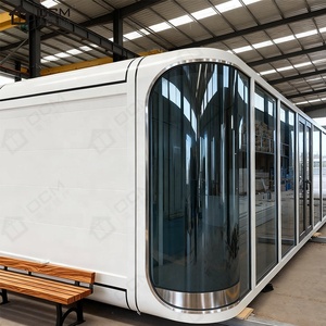 Cabaña Prefabricada OCM Apple |   Elegante Cápsula Glamping Curva |   Casa Prefabricada Portátil para Exteriores para Proyectos de Supermercados y Edificios de Oficinas - Product Image 3
