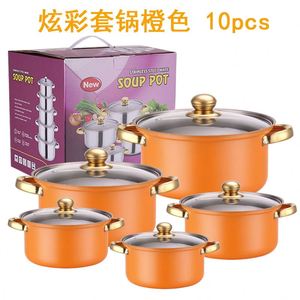 Lot de 10 ustensiles de cuisine en gros en stock en acier inoxydable pour la cuisson du lait et de la soupe - Product Image 6