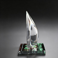 Trophée en cristal en forme de goutte d'eau Neelpure 138887, plaque de récompense d'entreprise gravée sur mesure