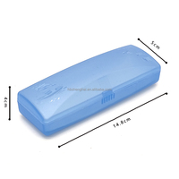 Offre Spéciale PVC Rectangle Lunettes Cas Plusieurs Couleur Lumière En Plastique Pas Cher Lunettes De Lecture Boîte