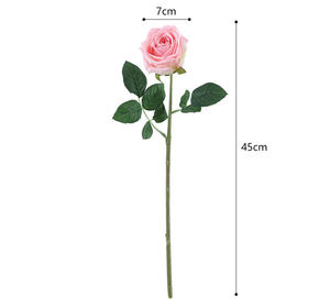 ورد صناعي مفرد بالجملة من المصنع، لمسة حقيقية، من الحرير واللاتكس، لتزيين المنزل وحفلات الزفاف وعيد الحب - Product Image 6