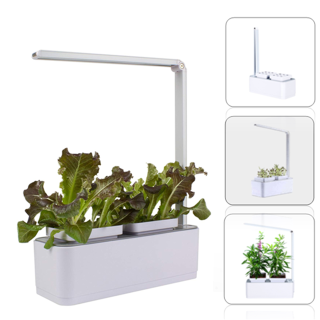 Креативный мини-умный сад со светодиодной подсветкой для растений в помещении Смарт садовые теплицы для выращивания гидропоники системы наборы цветочных горшков под заказ