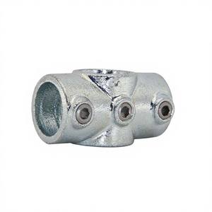 Raccords en croix à deux emboîtements en fonte malléable galvanisée double, colliers de serrage <span class=keywords><strong>pour</strong></span> tuyaux - Product Image 4