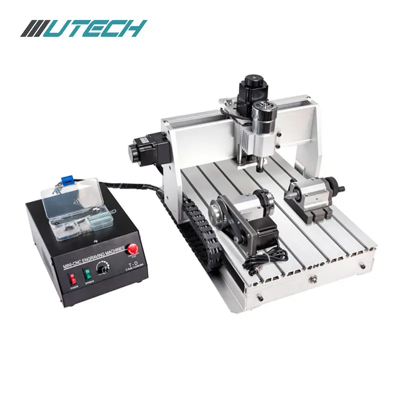 Fabricante chinês 4 eixos mini router cnc com metal rotativo 6090 diy cnc router kit mini desktop cnc router