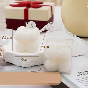 Vela perfumada de cera de soja <span class=keywords><strong>Super</strong></span> Z, velas decorativas de cubo de burbujas con logotipo personalizado de lujo natural - Product Image 5