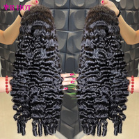 Perruques bouclées indiennes et birmanes naturelles à densité 250% 300%, sans colle, en cheveux humains, avec dentelle frontale HD 13x4 13x6 pour femmes noires
