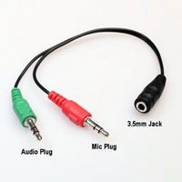 Offre Spéciale 3.5mm micro écouteur casque Jack stéréo Audio séparateur câble Microphone casque adaptateur prix usine