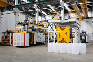 Tambour en <span class=keywords><strong>plastique</strong></span> chimique 120L <span class=keywords><strong>200L</strong></span> entièrement automatique largement utilisé en usine faisant la machine de moulage par soufflage par extrusion-soufflage - Product Image 4