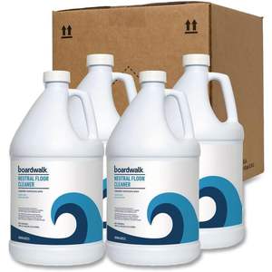 "1 Gallon Lemon Scented Neutral <b>Floor</b> <b>Cleaner</b>-Eco-Friendly & Disposable (Boardwalk BWK4855)" - Product Image 3
