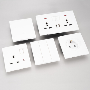 Thiết kế mới tiêu chuẩn Anh đa chức năng tường ổ cắm 1/2/3/4 gang cambered nhựa Bảng điều chỉnh điện ánh sáng chuyển đổi SDK - Product Image 2
