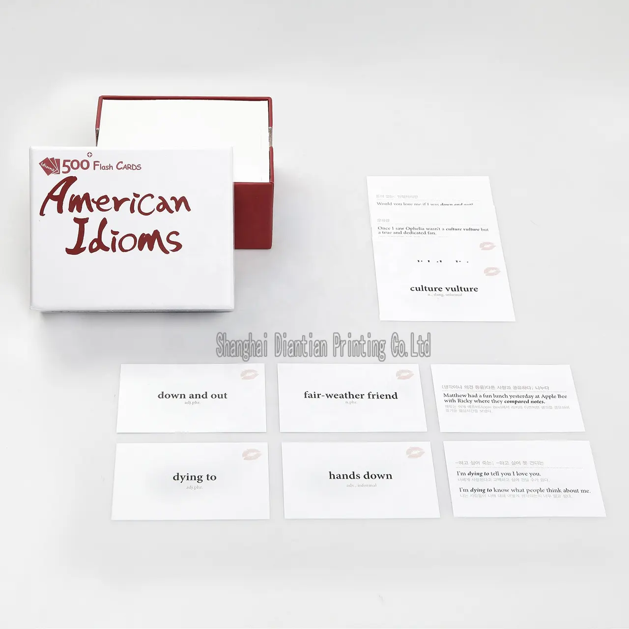 Custom Flash Cards "American Idiom" Talking Flash Card Games