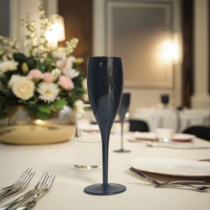 Flûtes à champagne en polycarbonate transparent incassable pour événements et traiteurs – Vente en gros - Product Image 2