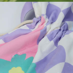 Gahumi Original Custom Canvas <b>Drawstring</b> <b>Bags</b> Eco-Friendly Folding Style Color Sublimation Printing Cartoon Pattern for Shopping - Product Image 5