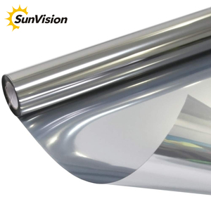 De plata de Plata 2 <span class=keywords><strong>espejo</strong></span> de <span class=keywords><strong>ventana</strong></span> de edificio de película reflectante precio al por mayor en casa de vidrio tintado película solar <span class=keywords><strong>papel</strong></span> de aislamiento - Product Image 3