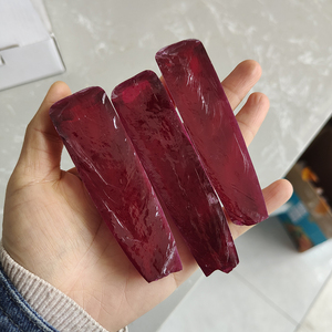 Rough Uncut <strong>Raw</strong> <strong>Material</strong> 5# Red Synthetic Corundum <strong>Ruby</strong> <strong>Material</strong> for Gemstone Loose Stone Making - Product Image 4