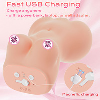 Masturbateur électrique à moule inversé, double cavité, dispositif anti-stress, ventouse de serrage, vibromasseur à 5/9 vitesses, jouet de masturbation