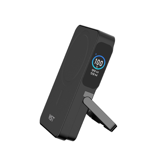 WST Power Bank Manufacturer Wholesale 10000mAh 15W Magnetic Wireless PD30W Fast Charge Smart LED Display Power Banks for Outdoor