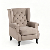 Canapé inclinable moderne en velours avec structure métallique et fonctions réglables pour salon – Prix avantageux