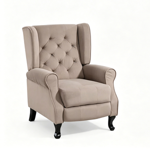 Sofá Reclinable de Terciopelo con Estructura Metálica Moderna a <span class=keywords><strong>Precio</strong></span> Favorable, con Funciones Ajustables para Sala de Estar - Product Image 1