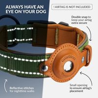 Collier GPS pour chat et chien en cuir de haute qualité 2026 avec Airtag intégré – Idéal pour l'entraînement des animaux de compagnie