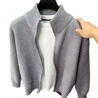 Acryl-Mischgewebe Herren Sportset Strickpullover Strickjacke Maschinell Gestrickt 12 GG Atmungsaktiv OEM-Service Herbstjacke