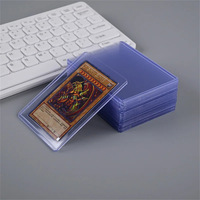 25 cartes PVC transparentes avec clip de protection, ensemble de cartes transparentes avec personnages de dessins animés, film pour cartes, outils de bureau