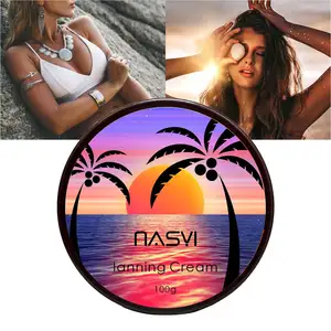 NASYI Private Label Wholesale Natural Sunless Tanning Lotion for Tanning Bed Instant Fake Tan Vegan Self Tanner 100g Custom Logo
