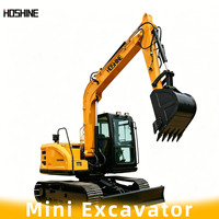 Excavator Kompak HS36 dengan Track Karet dan Aksesori Hidrolik untuk Pekerjaan Konstruksi dan Lanskap Skala Kecil