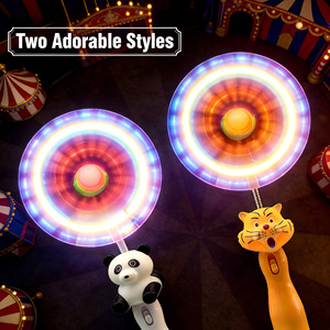 Molinillo LED Luminoso de Animales de Circo, Recuerdo de Fiesta de Cumpleaños, Molinillo LED a Pilas para Niños, <span class=keywords><strong>Carnaval</strong></span> - Product Image 2