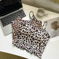 Débardeur court imprimé à fines bretelles, extensible et ajusté, style streetwear d'été, pour femme, vente en gros, marque privée, OEM