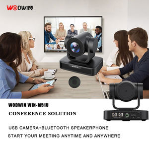 WODWIN Caméra de vidéoconférence PTZ USB Full HD avec système audio à zoom 3X Garantie de 3 ans 2.07MP Certifiée CE pour les téléconférences - Product Image 5