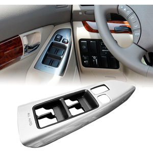 Silver <b>Window</b> Switch <b>Panel</b> Faceplate For Toyota LC120 All Auto Trim Kit - Product Image 4