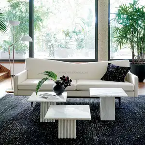 Luxury Living Room Furniture Sofa Home Furniture Living Room Origami Suede And Boucle Sofa