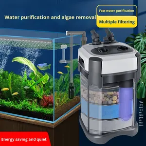 Filtro Externo Canister Ultra Silencioso 20dB - Controle de Algas em 3 Estágios e Vedantes Anti-Vazamento para Água Cristalina de Aquário - Product Image 2