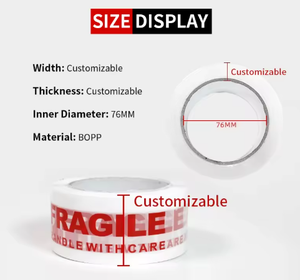 친환경 생분해성 아크릴 접착제 단일 크라프트 종이 테이프 맞춤형 로고 테이프 재활용 가능 배송 테이프 (상자 밀봉용) - Product Image 4