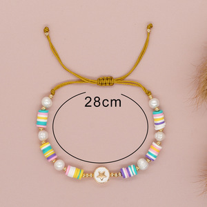 สร้อยข้อมือลูกปัดทำมือลายคลาสสิกไข่มุกไข่มุกธรรมชาติสีอ่อนตะวันออกกลางเอเชีย - Product Image 5