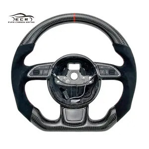 Volant Ever-carbon Racing ECR Design personnalisé en Fiber de carbone pour Audi A3 A4 B9 A5 RS3 RS4 RS5 S3 S4 Volant Sports