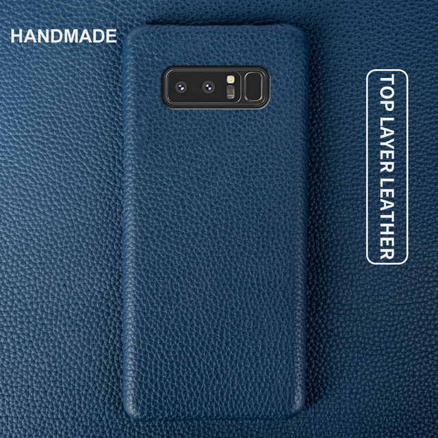 Phone Accessories Genuine Leather Case for Samsung Note8 Soft Handmade Leather Case