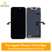 Repuesto de Pantalla OLED para iPhone 16 Pro Max, Reemplazo de Cristal, Reacondicionado, Panel y Circuito Integrado Originales, Grado A