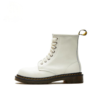 Bottines Martin à lacets en cuir grainé