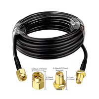 Câble d'extension coaxial RF SMA mâle-femelle RG58 50 Ohm à faible perte pour test de signal, adaptateur pour analyseur de réseau et équipement sans fil